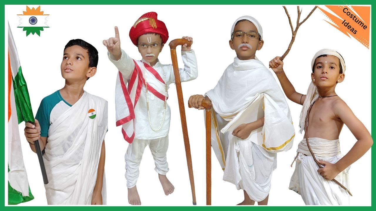Freedom fighter costume ideas | Fancy Dress | 15 August | Independence Day | Republic Day