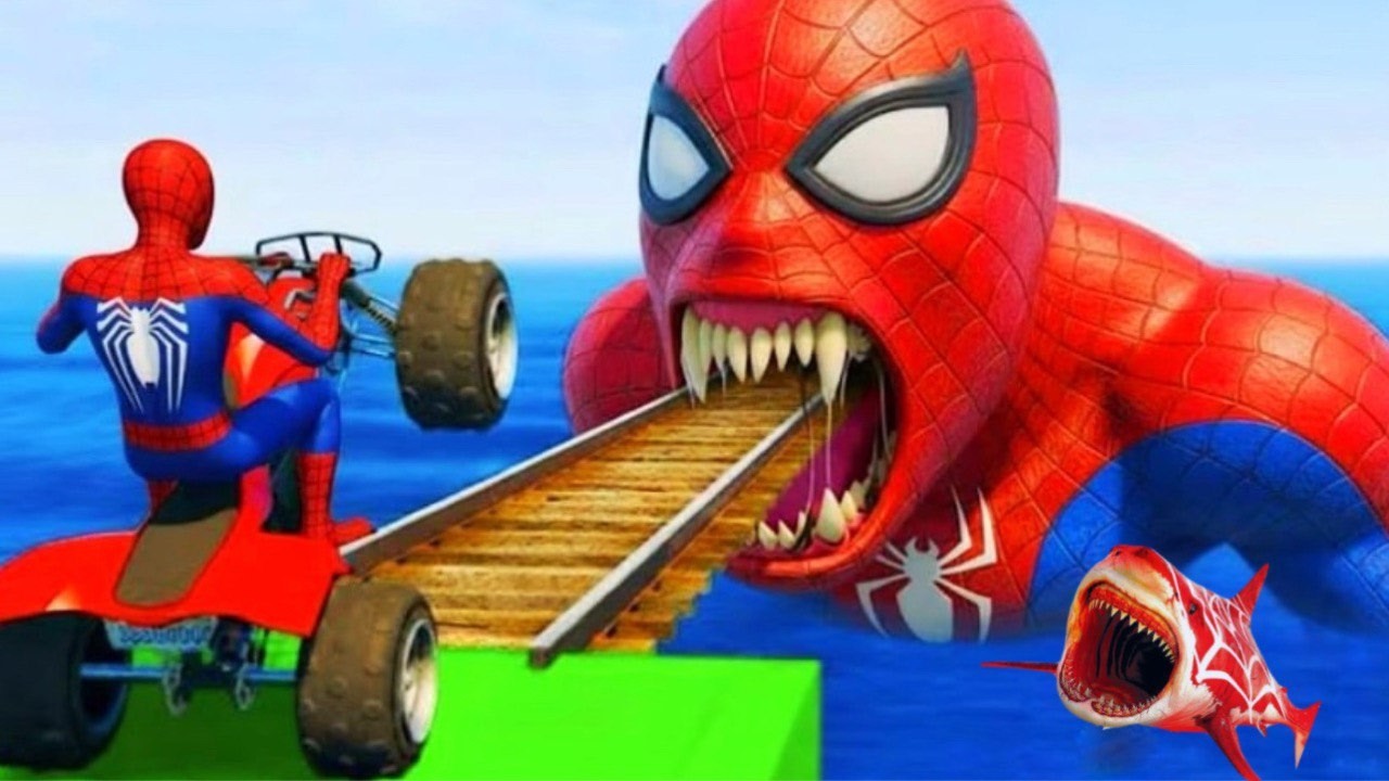 Can Spiderman Win This Crazy GTA 5 Bike Challenge Moments part-47