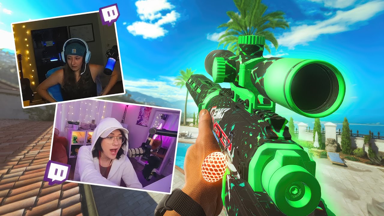 Killing Girl Twitch Streamers in search and destroy (BOTH POVS + HILARIOUS REACTIONS)
