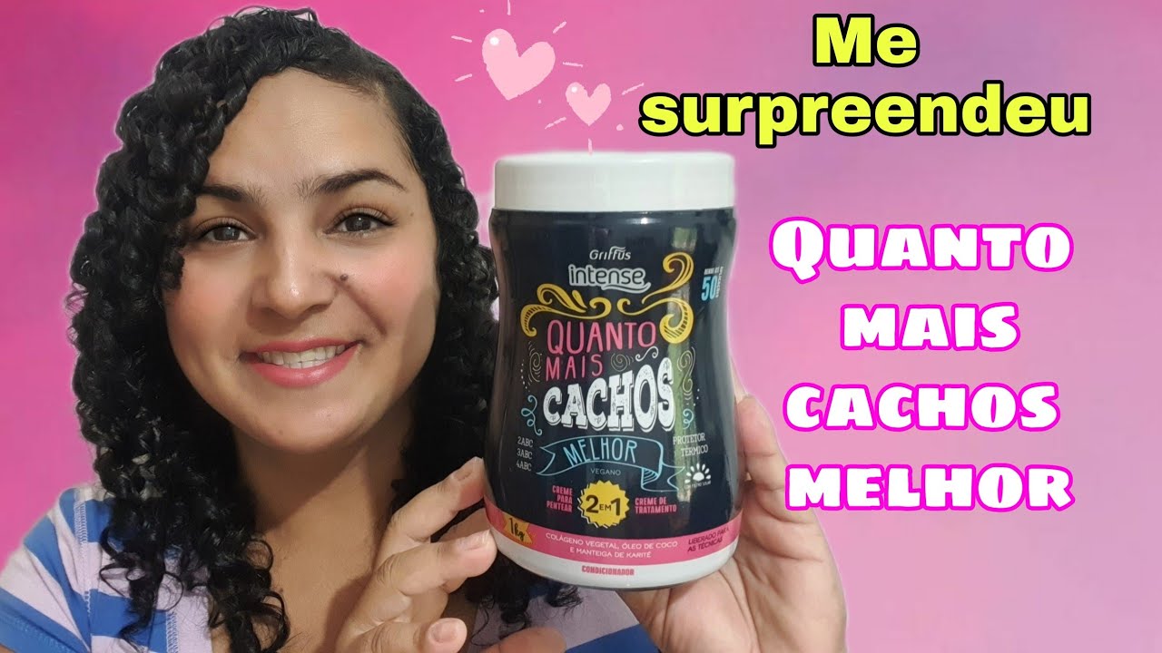 Quanto mais cachos melhor da griffus,creme para pentear