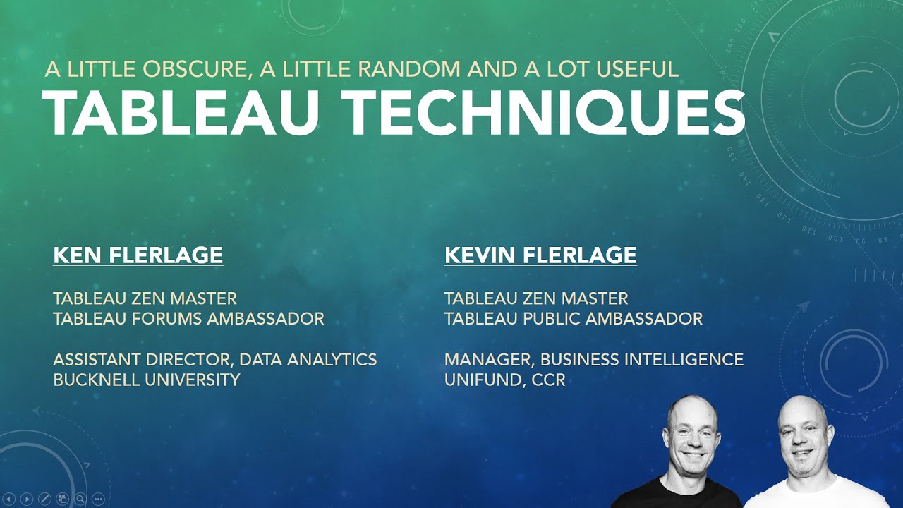 Webinar: A Little Obscure, a Little Random and a Lot Useful - Tableau Techniques