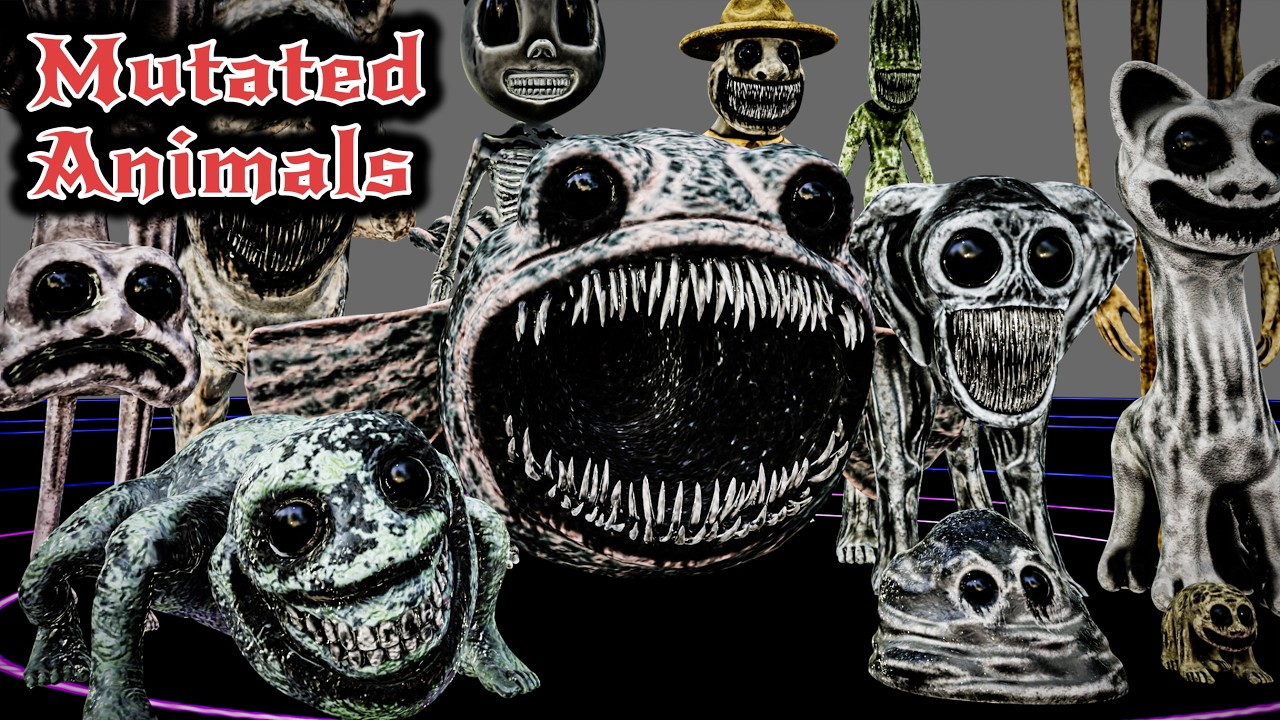EVERY MUTATED ANIMALS (HORROR) in Zoonomaly 1 & 2 【3D Monster Review】
