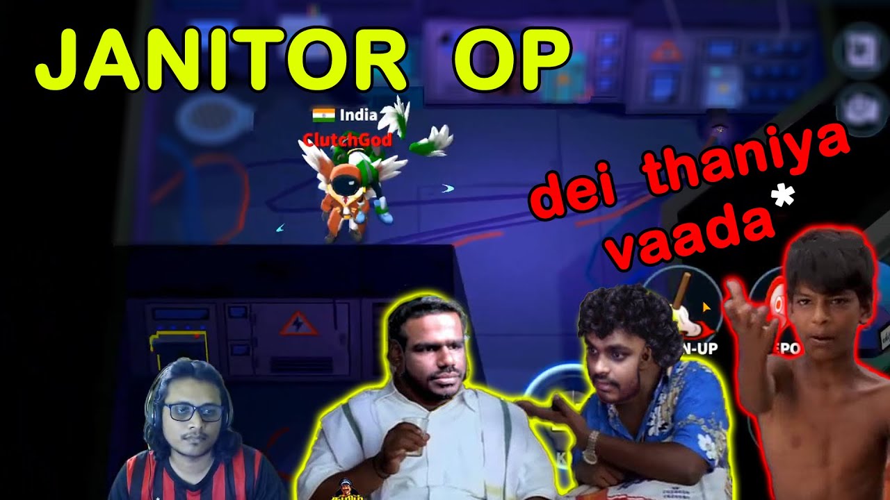 டேய் தடியா.. ஒத்தைக்கு ஒத்த வரியாடா.. 1000 IQ JANITOR Gameplay Super Sus #vichugaming #90sgamer #pog