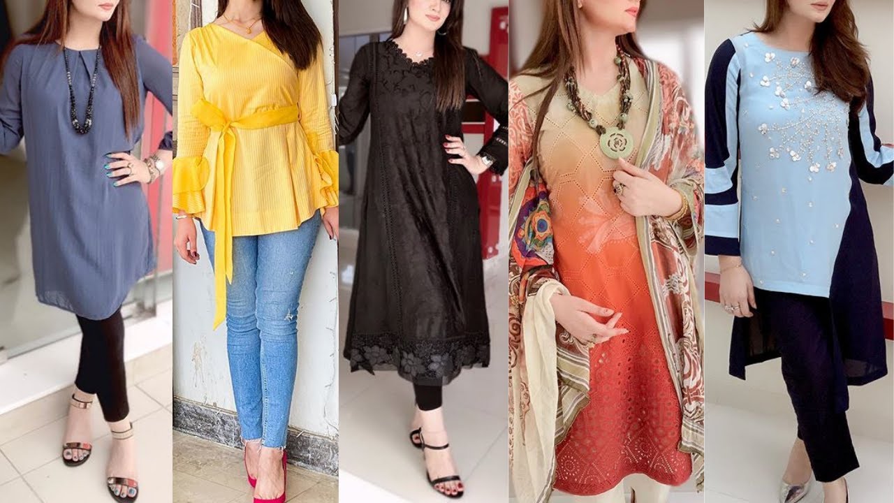 College Girls Outfit Ideas/Trendy College & Office Wear Dresses Designs For Girls