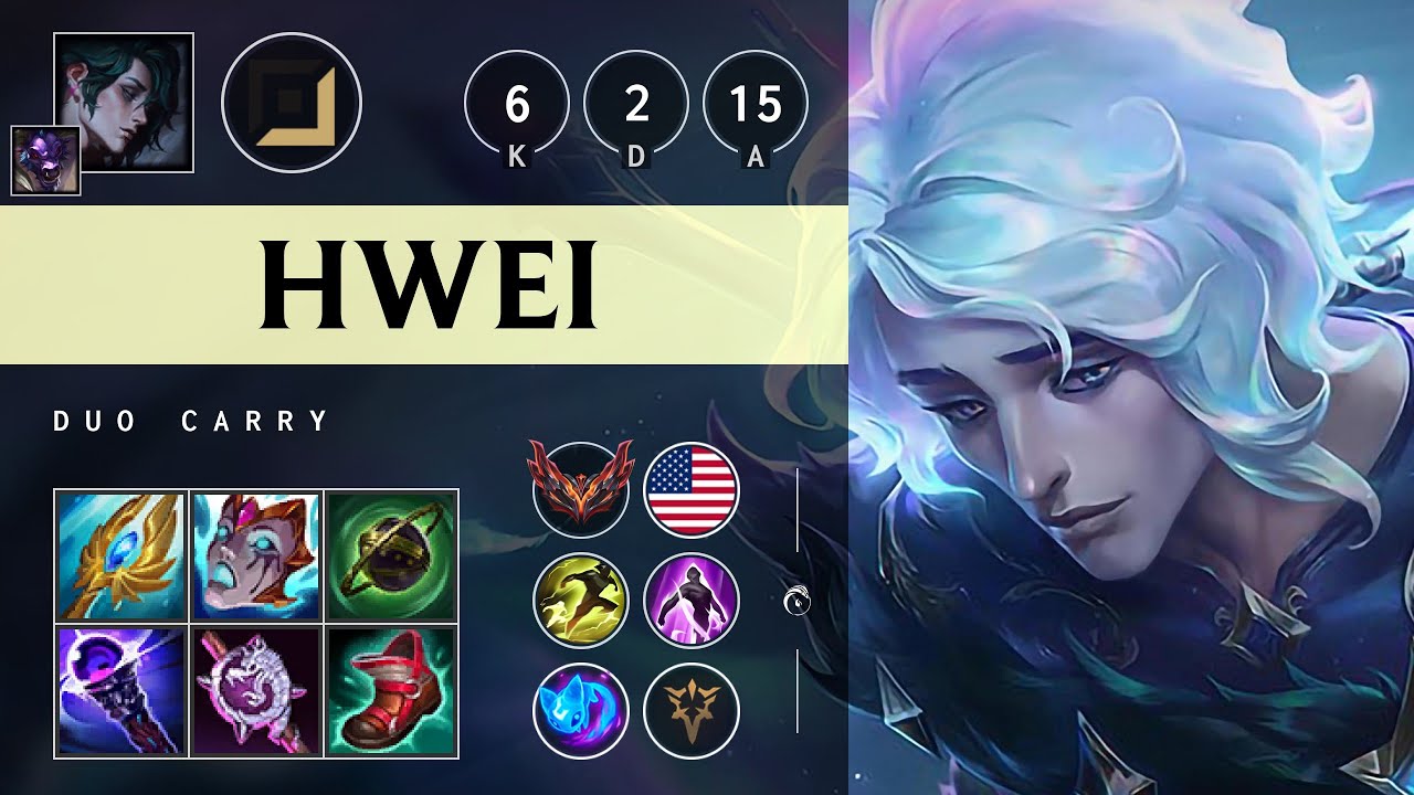 Hwei Carry vs Swain - NA Grandmaster Patch 25.15