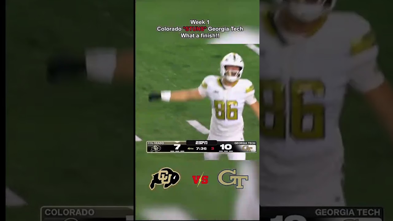 Colorado vs Georgia tech #collegefootball #Colorado #georgiatech #ncaa #acc #big12 #highlights