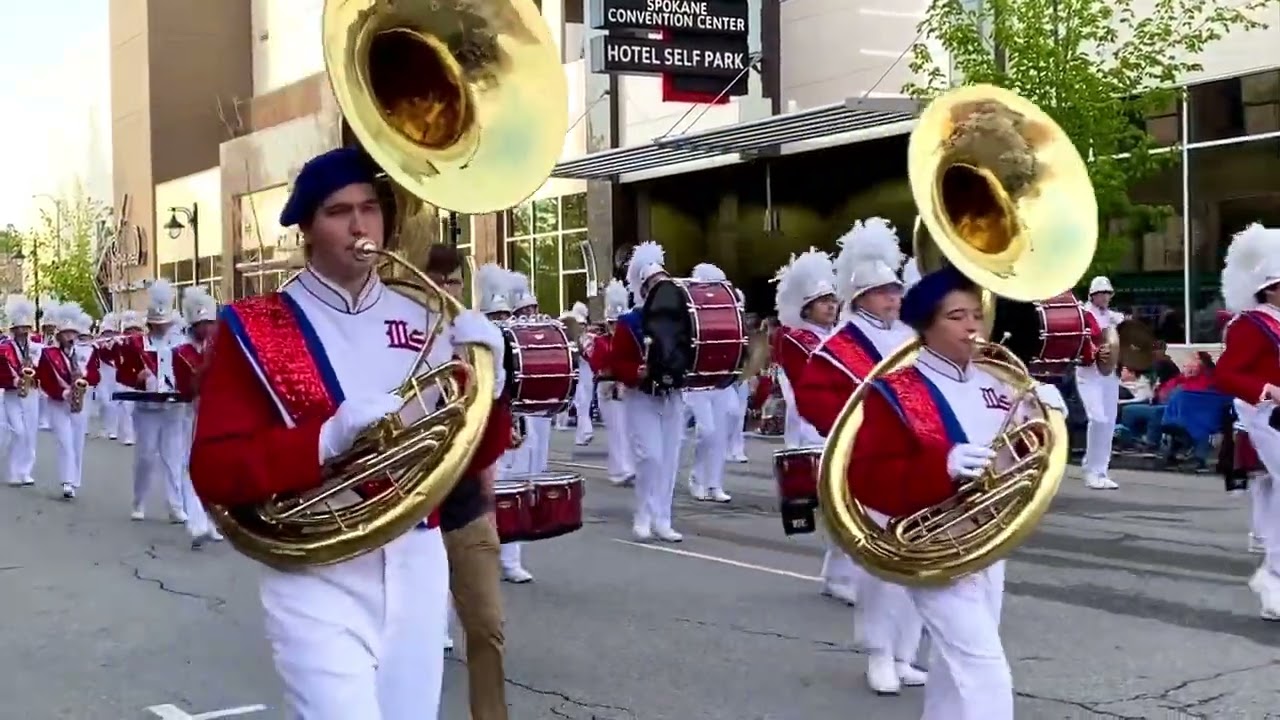 Mt. Spokane High School performing in the 2022 Lilac Parade! Video 1 of 2