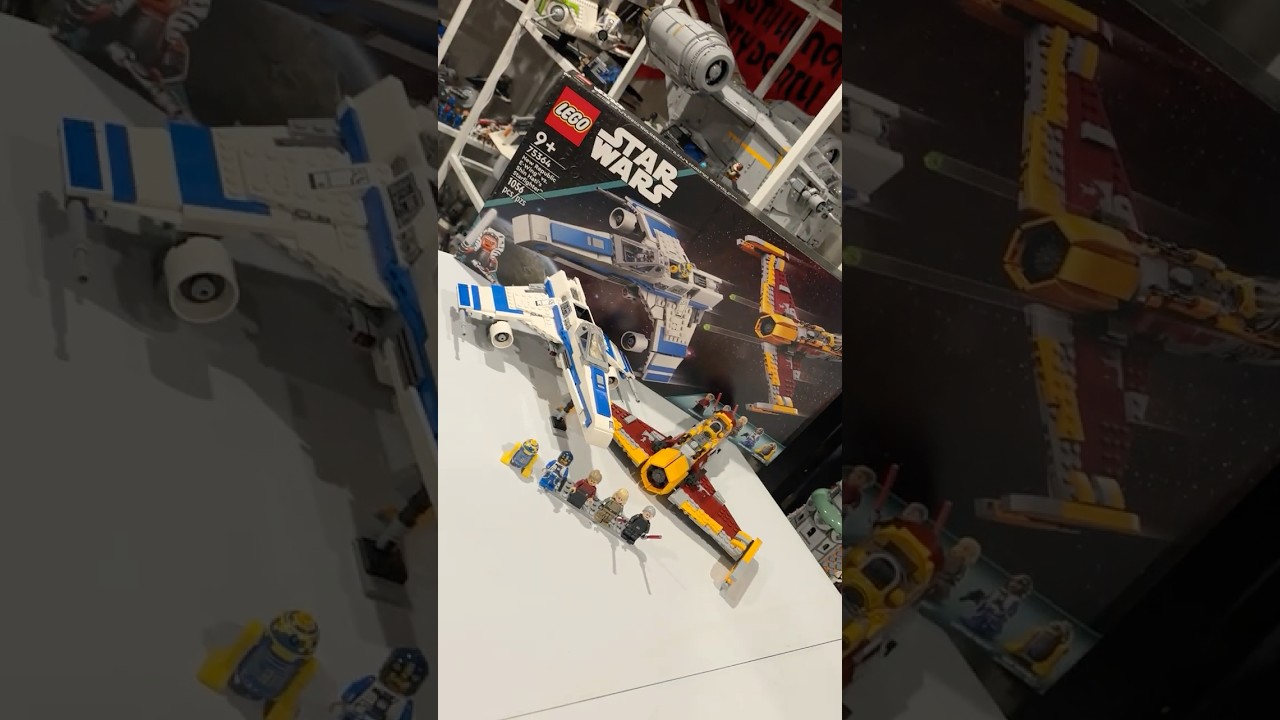 Lego Star Wars 75364 New Republic E wing vs  Shin Hati's Starfighter