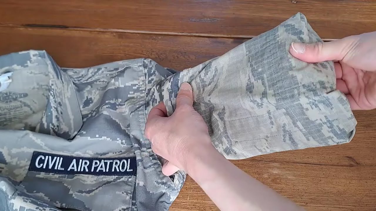 How to Roll Civil Air Patrol Sleeves