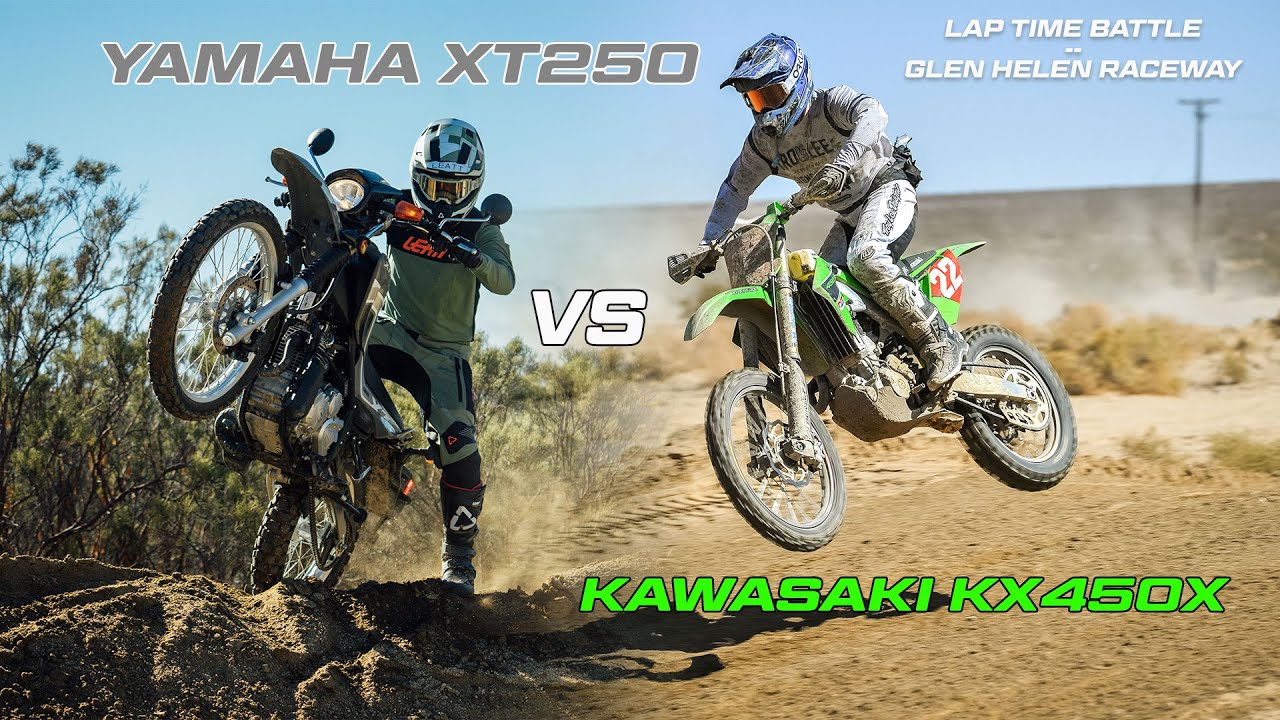Yamaha XT250 Takes On Glen Helen | Lap Time + Head-To-Head Battle with KX450