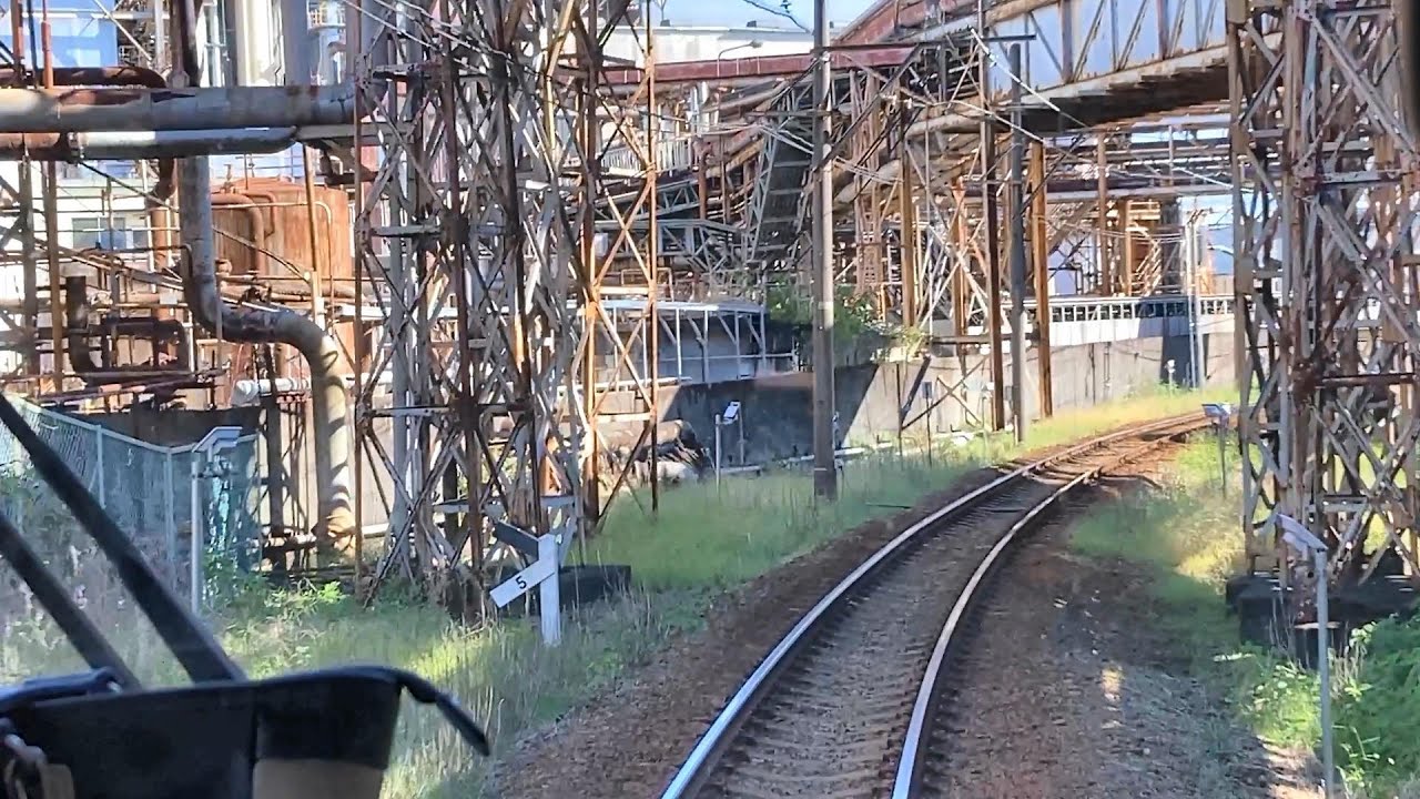 岳南電車前面展望　＜cab biew Japan railway：Gakunan Densha Line＞