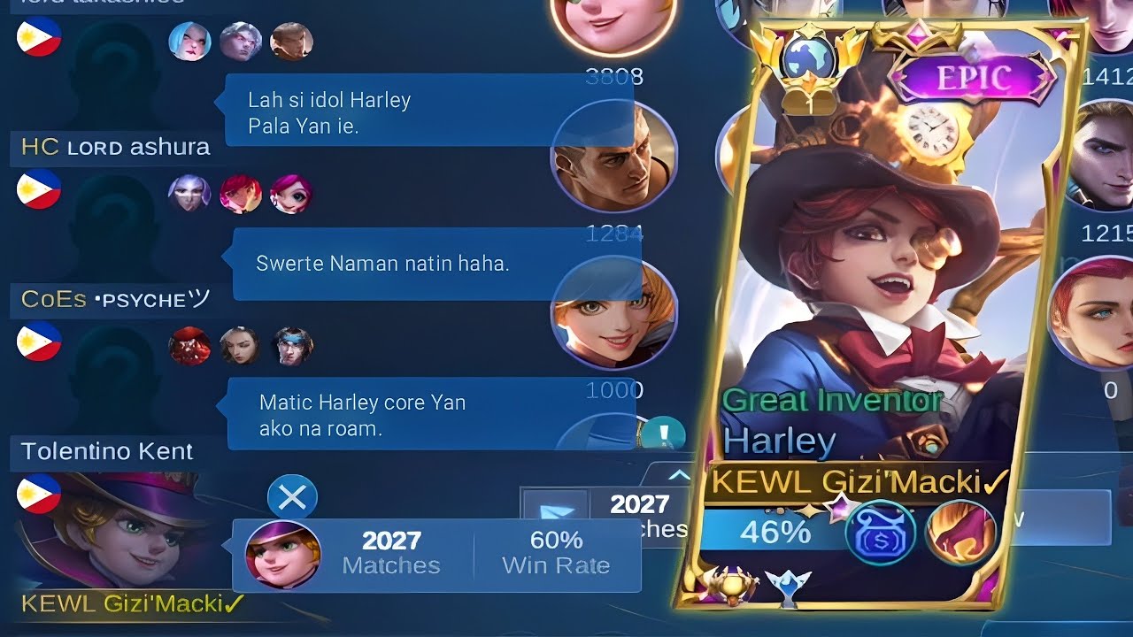Pinakita Ko Lang Naman Win Rate at Matches Ko Kay Harley Nagulat Ako Nakilala Nanaman Ako😆