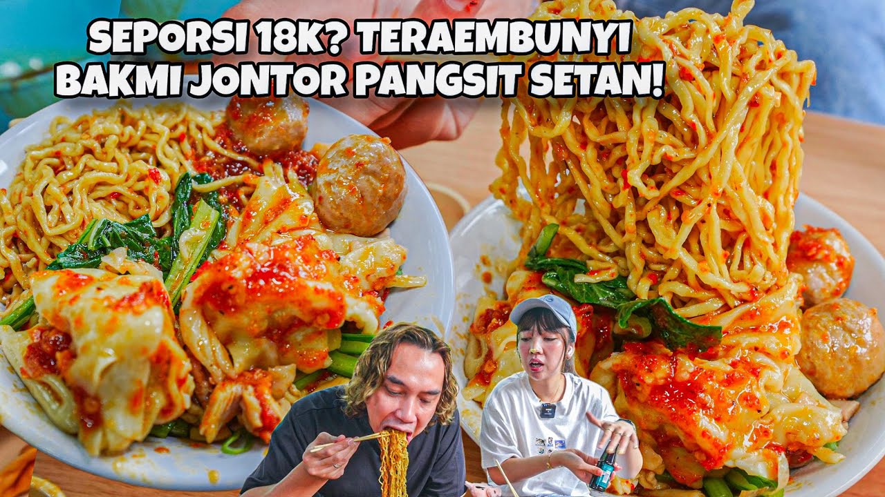 TERSEMBUNYI DI GANG KECIL! MIE AYAM JONTOR PANGSIT SAMBAL SETAN 