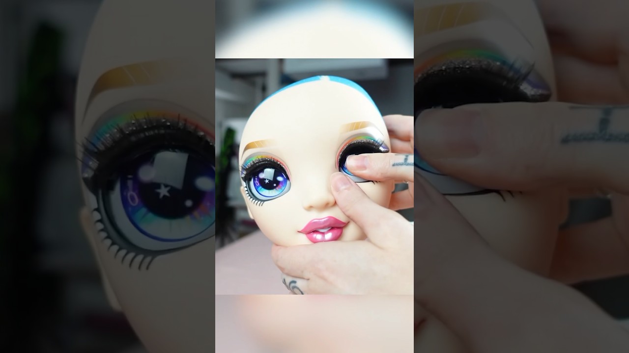 Customizing a gigantic Rainbow High Doll 💖 #art #custom #artist #ooak #rainbowhigh #doll