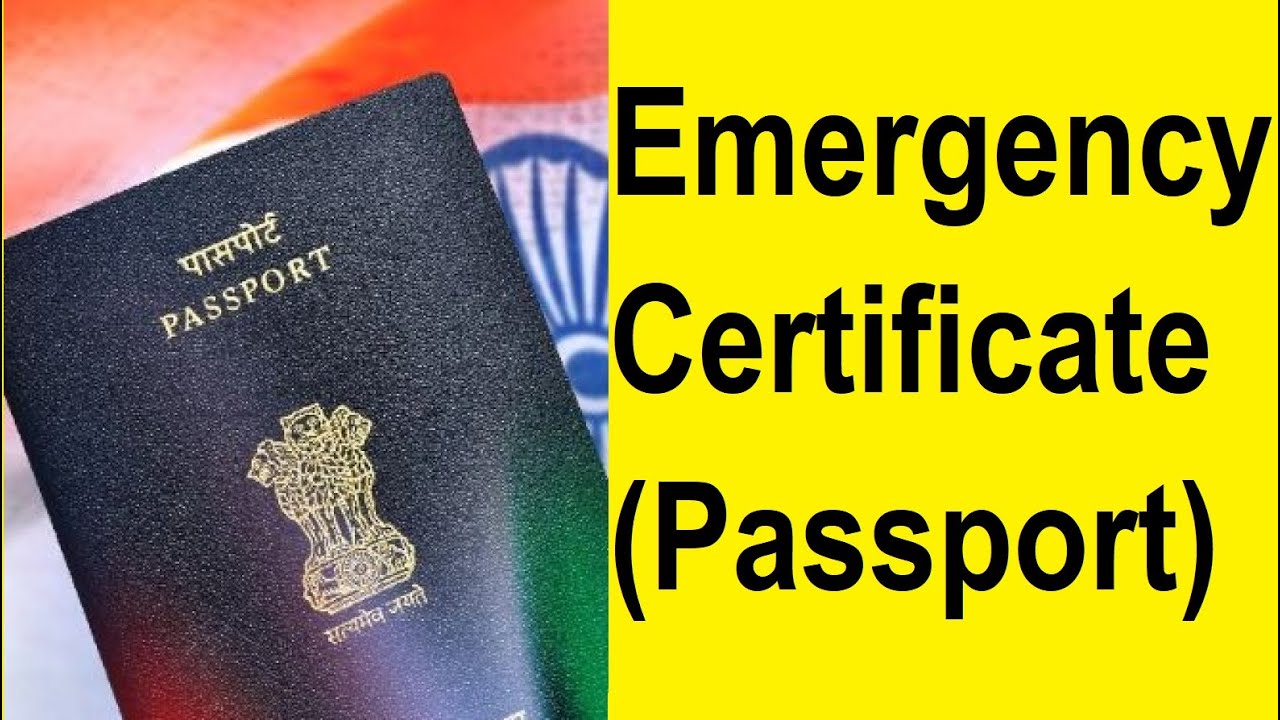 EC - Emergency Certificate – Emergency slip in lieu of passport for travel