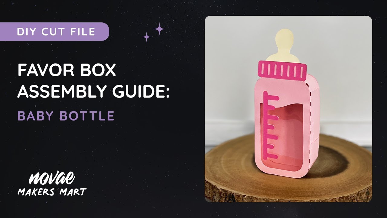 Baby Shower Favor Box SVG Cut File | DIY Baby Shower Box Template