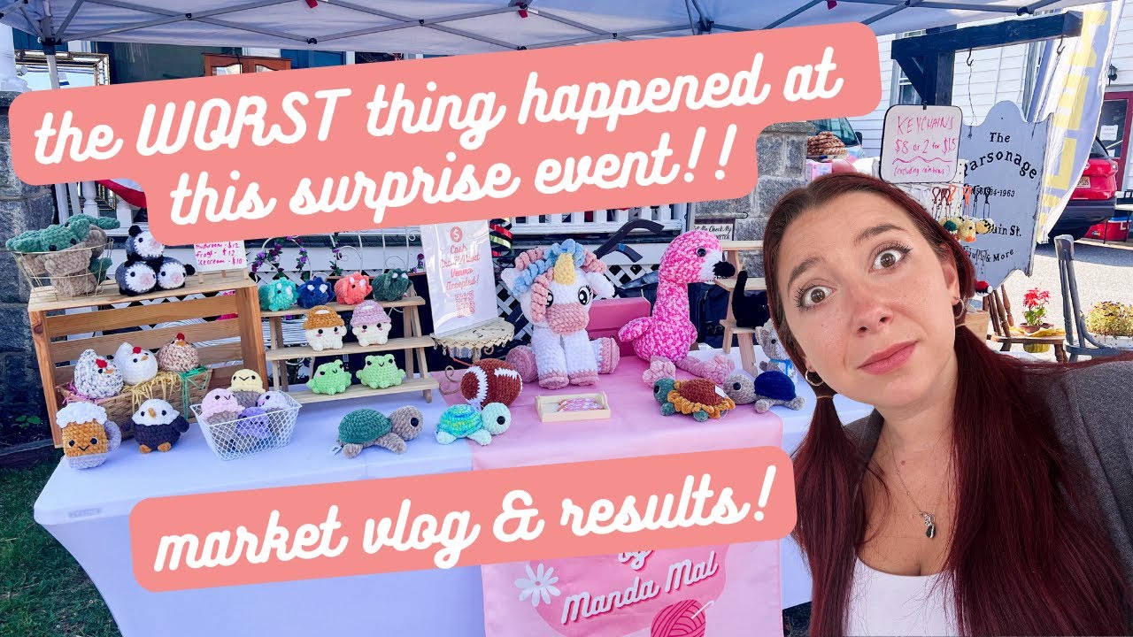 SURPRISE EVENT market vlog & results $$$ ... the WORST thing happened!!!