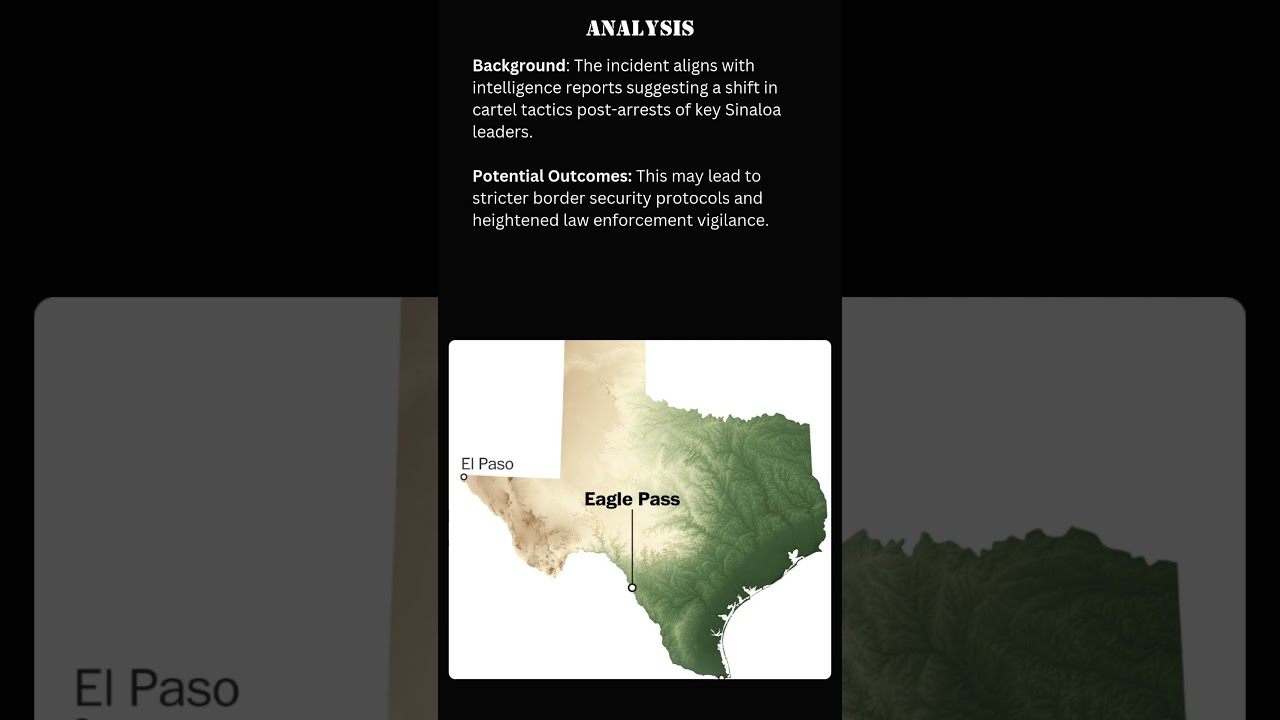 Gunfire at Eagle Pass: Cartel Violence Escalation & Border Security Risks