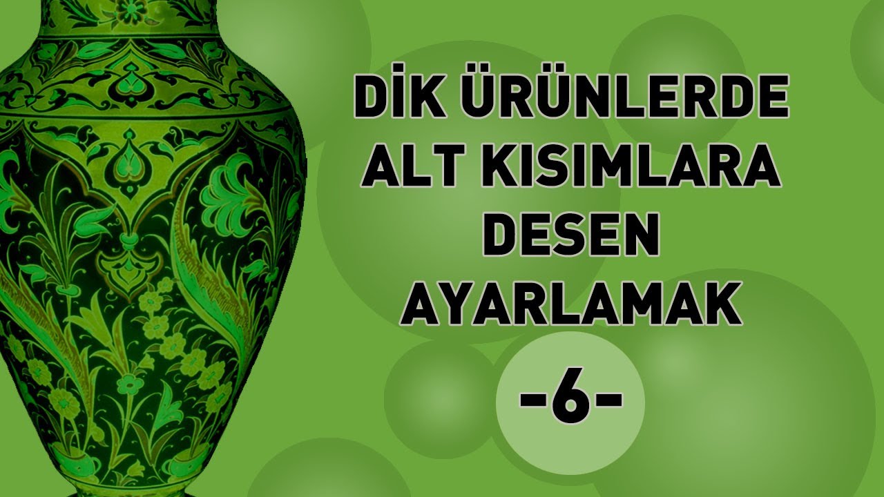 DİK ÜRÜNLERDE ALT KISIMLARA DESEN AYARLAMAK-6 Adjust Pattern To The Lower Parts In Upright Products