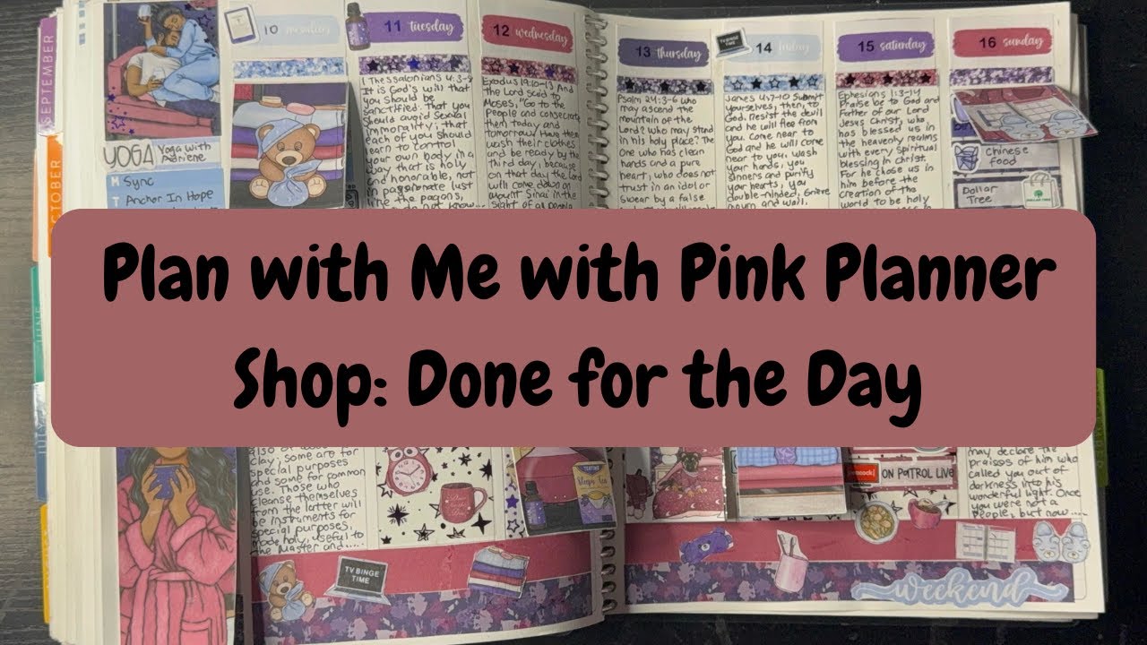 Plan With Me with Pink Planner Shop