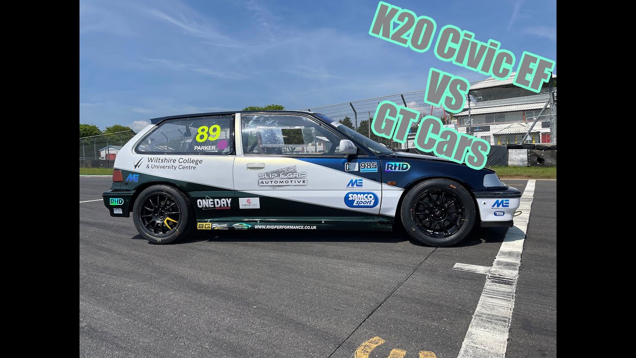 K20 Civic EF Vs GT Cars Castle Combe Masters of Motoring