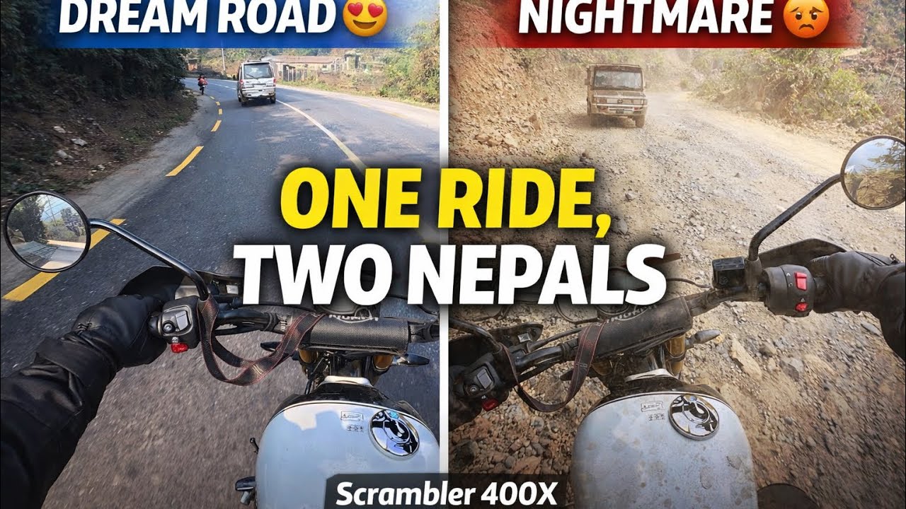Sauraha–Pokhara–Kathmandu on Triumph Scrambler 400X”