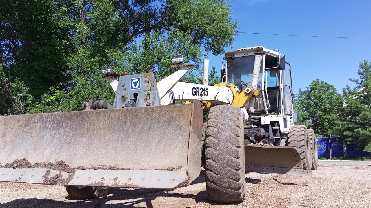Работа грейдера#XCMG GR215
