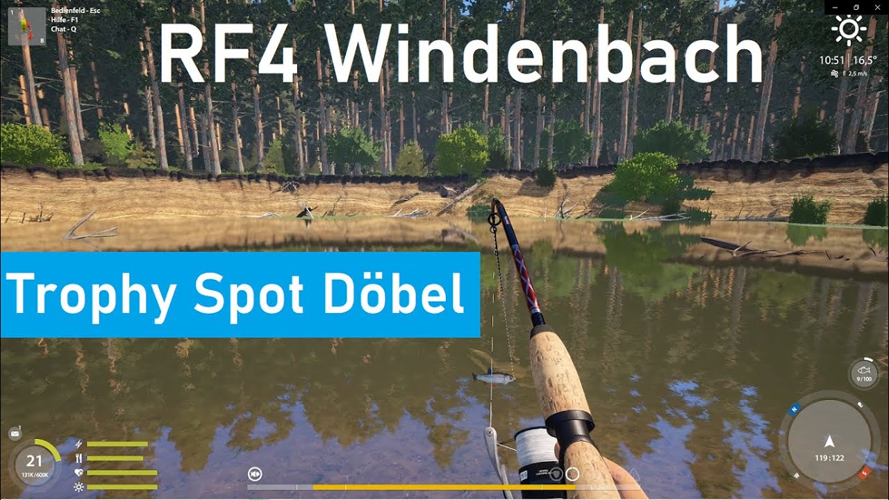 RF4 Trophy Döbel Spot am Windenbach auch mit einfacher Ausrüstung
