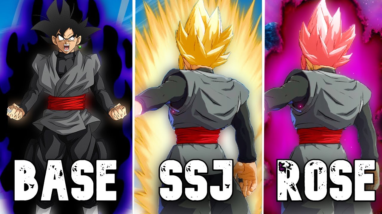 Dragon Ball FighterZ: Goku Black Base, SSJ, Rosé (4K 60FPS)