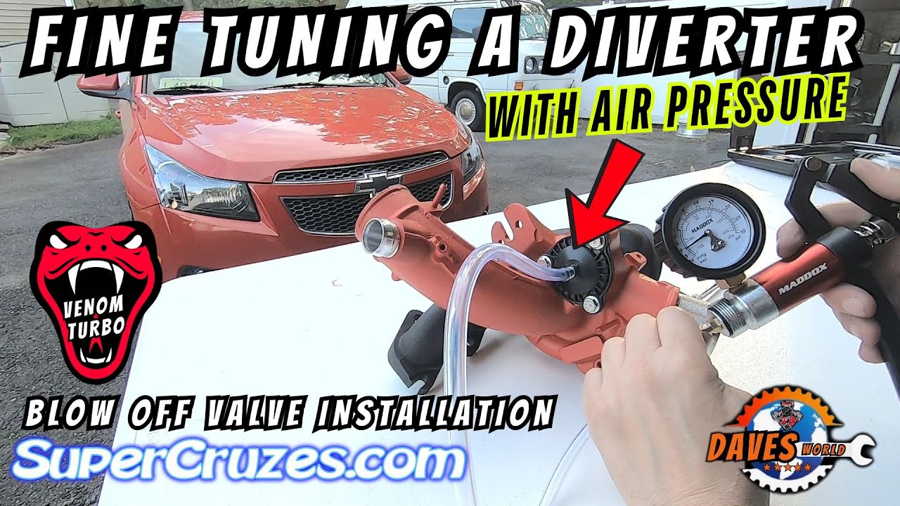 Установка и настройка турбонаддува Cruze Sonic BOV Diverter www.SuperCruzes.com