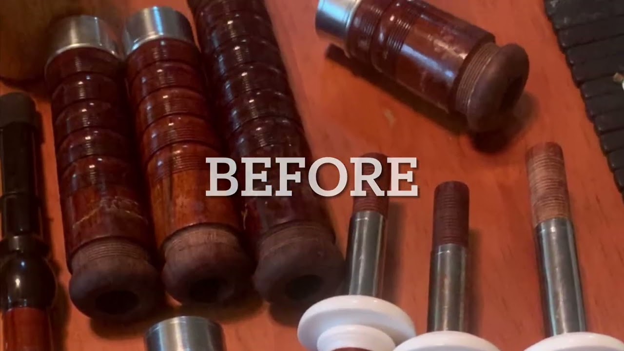 Refurbishing a set of Pakistani pipes part 4 of 4.