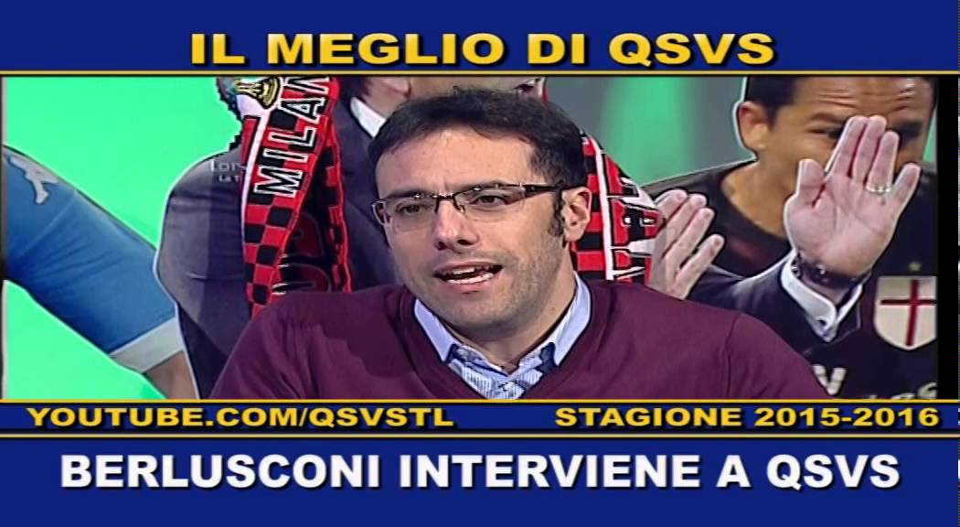 QSVS - BERLUSCONI INTERVIENE A QSVS - TELELOMBARDIA / TOP CALCIO 24