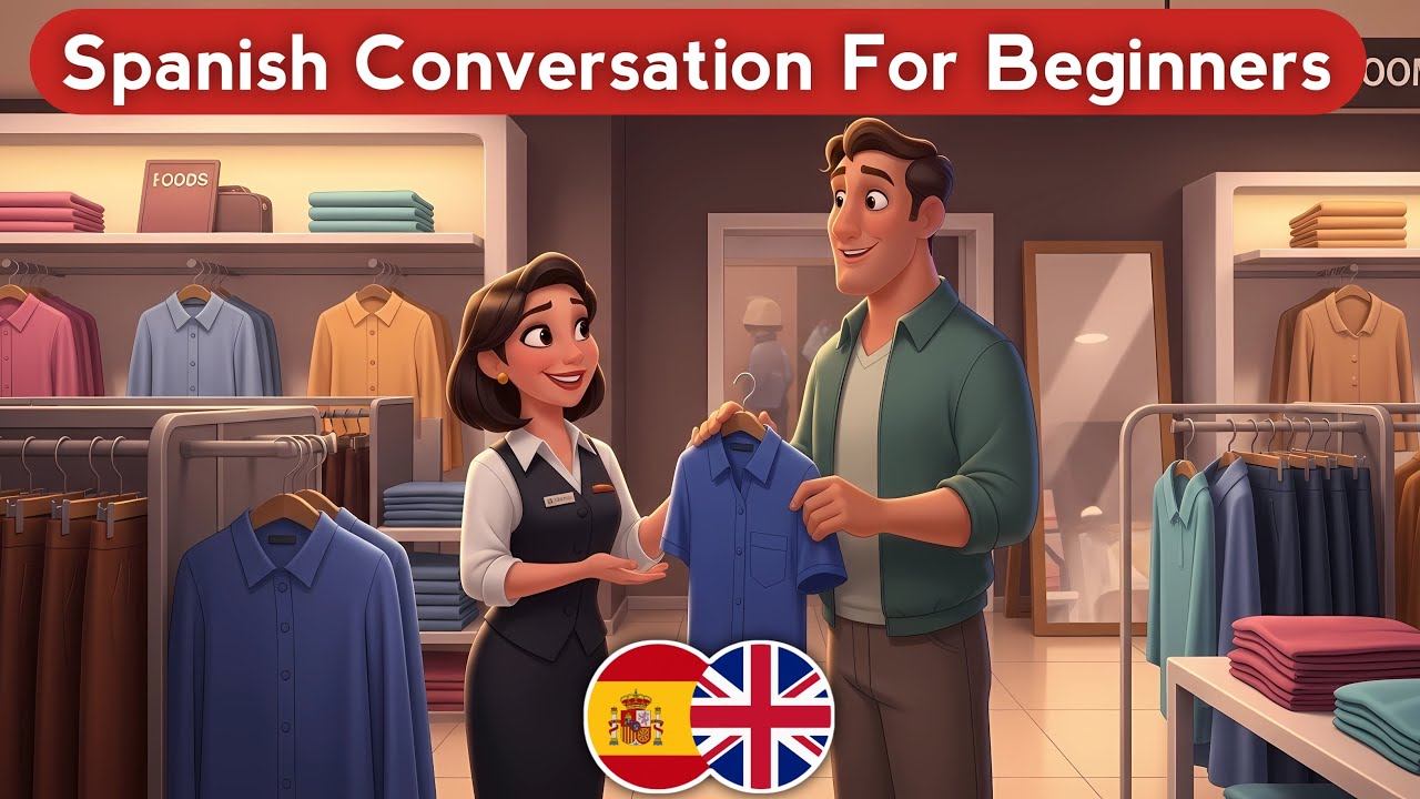 Spanish Lessons For Beginners : Conversation At The shopping Mall | Learning Spanish