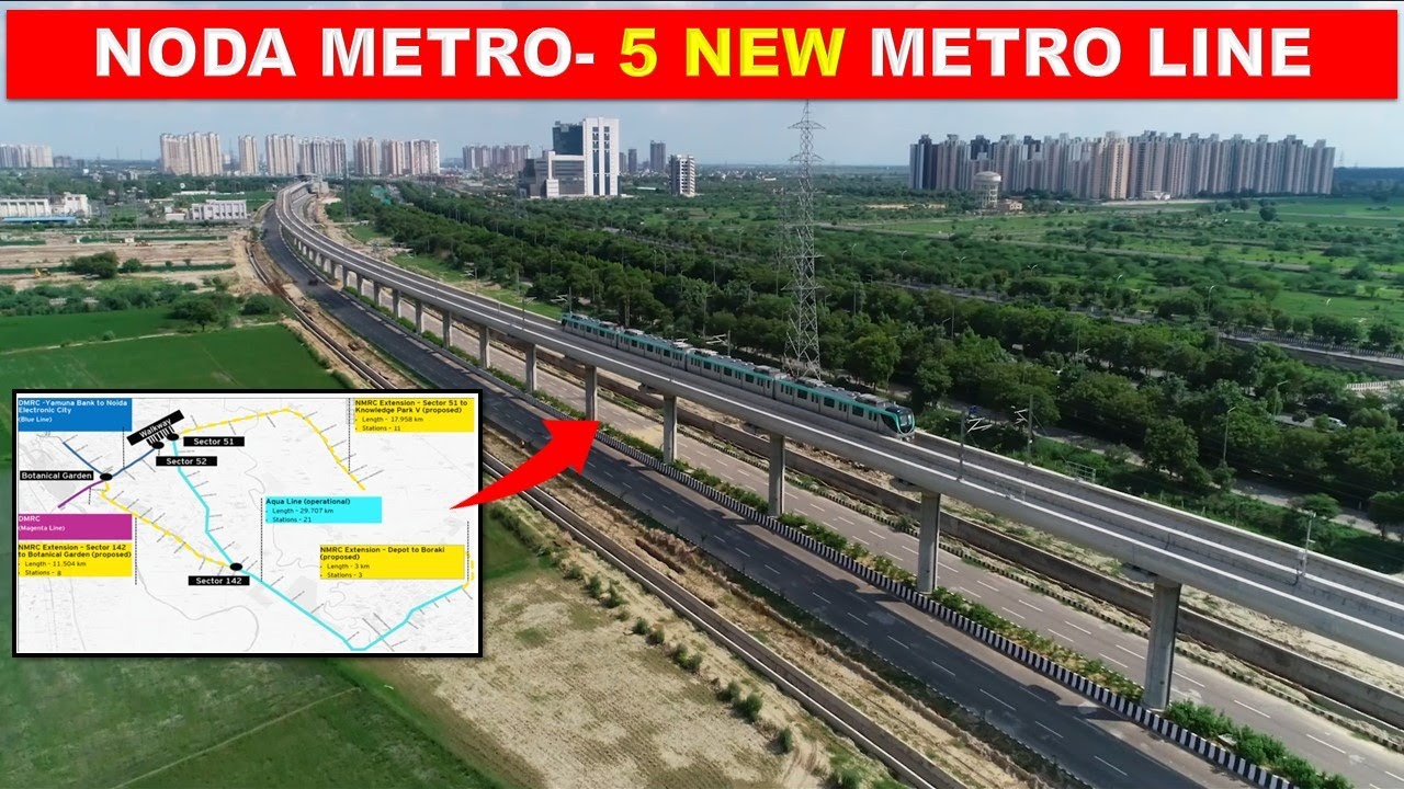 NOIDA METRO- Upcoming 5 New Metro Line | Noida Metro update | Delhi Metro phase4 | Papa Construction