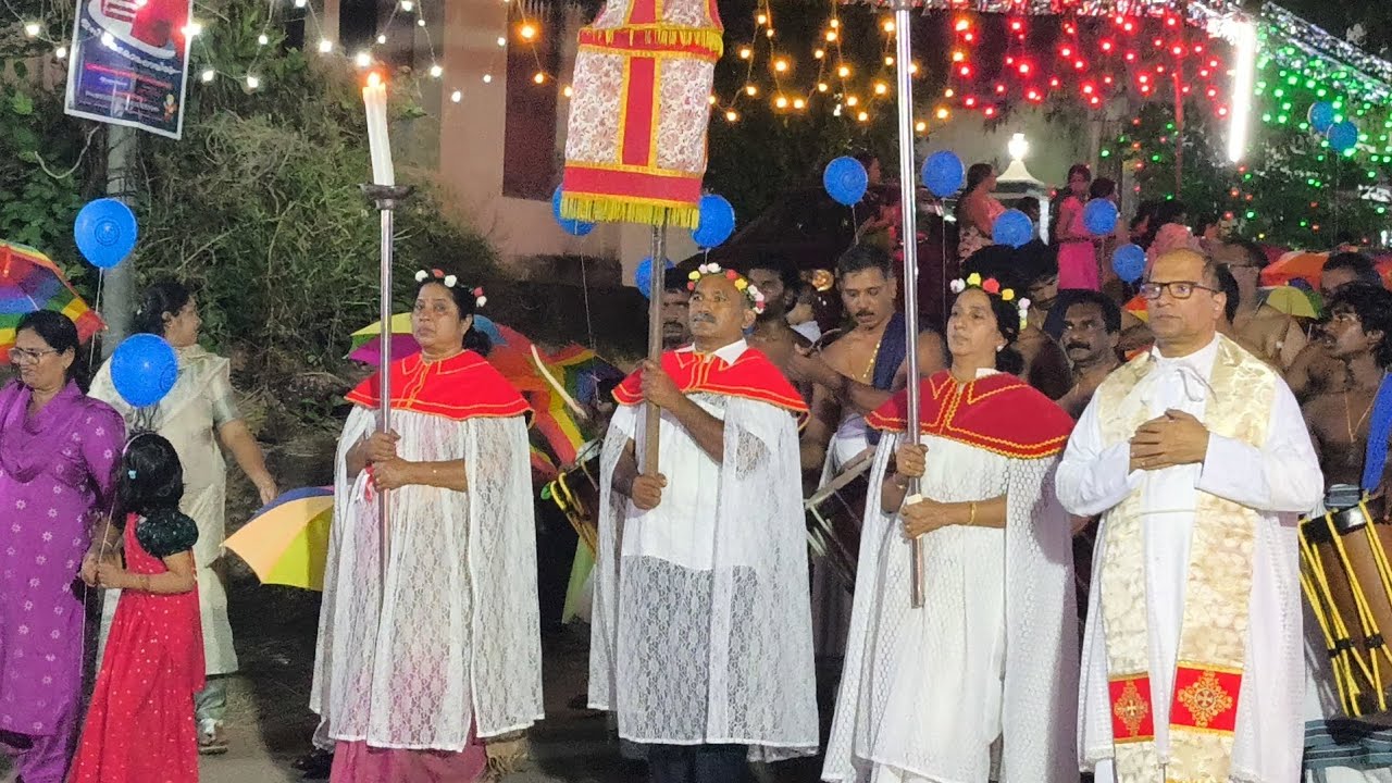 അനുഗ്രഹം തേടിആയിരങ്ങൾ പങ്കെടുത്ത മാനാഹരമായ ഒരു പ്രദക്ഷിണം ......