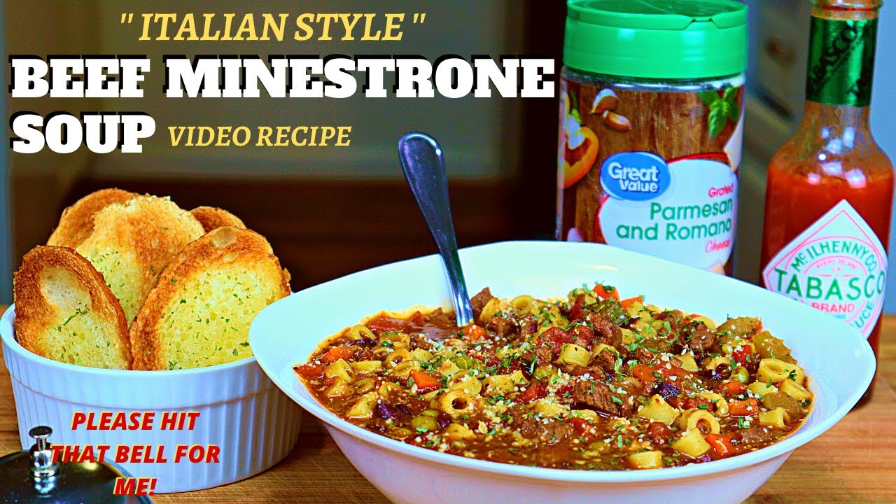 MINESTRONE SOUP ITALIAN STYLE |HOW TO MAKE BEEF MINESTRONE SOUP RECIPE |BETTER THEN OLIVE GARDEN