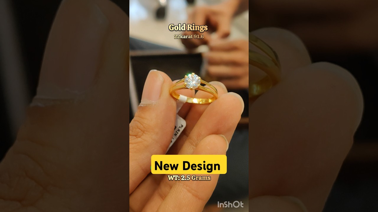 Gold ring designs 22karat hallmarked. Beautiful gold rings for women.  Gold ladies ring designs