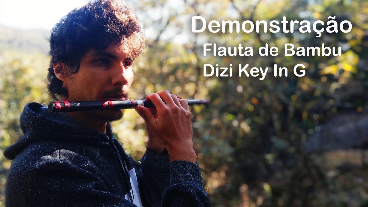 Demonstração Flauta de Bambu Chinesa Dizi Key in G (sol) - Flautas ST