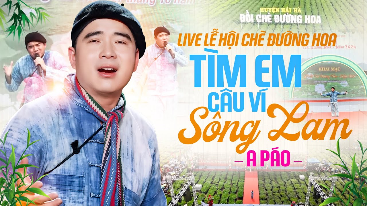 Tìm Em Câu Ví Sông Lam – A Páo | Sân Khấu Lễ Hội Chè Cực Cháy, Hát Live Gây Nghiện