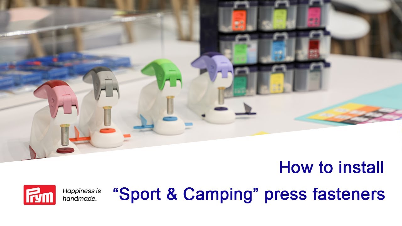 How to install sport & camping fastener by Prym Vario Creative Tool (VCT)