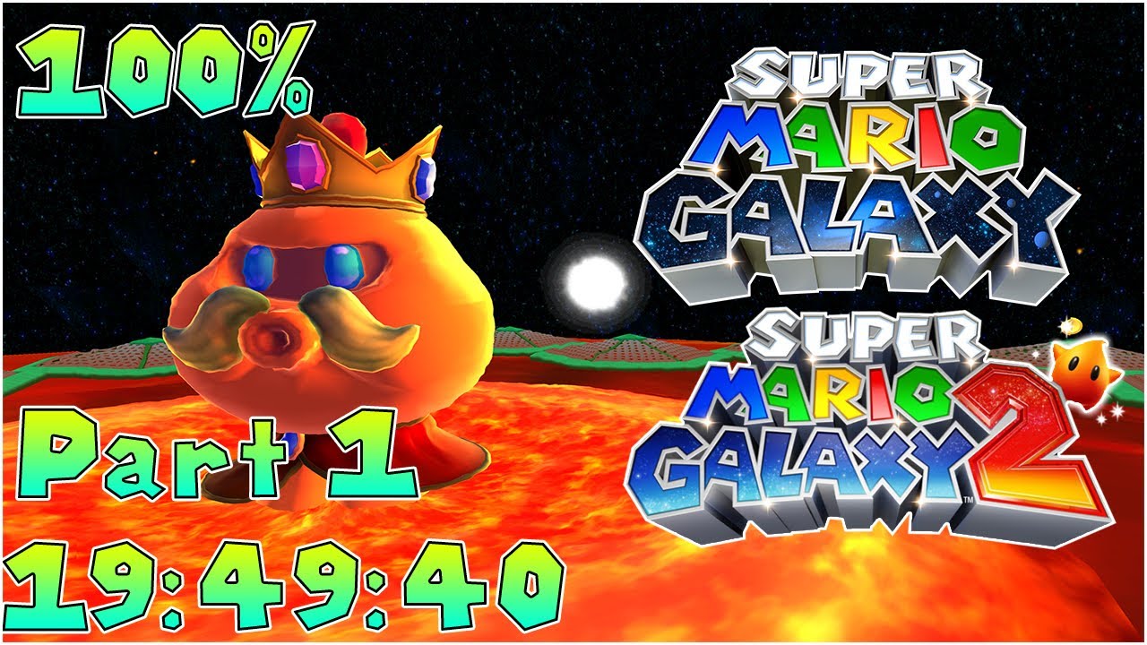 [WR] Super Mario Galaxy Series 100% Speedrun in 19:49:40 (Part 1)