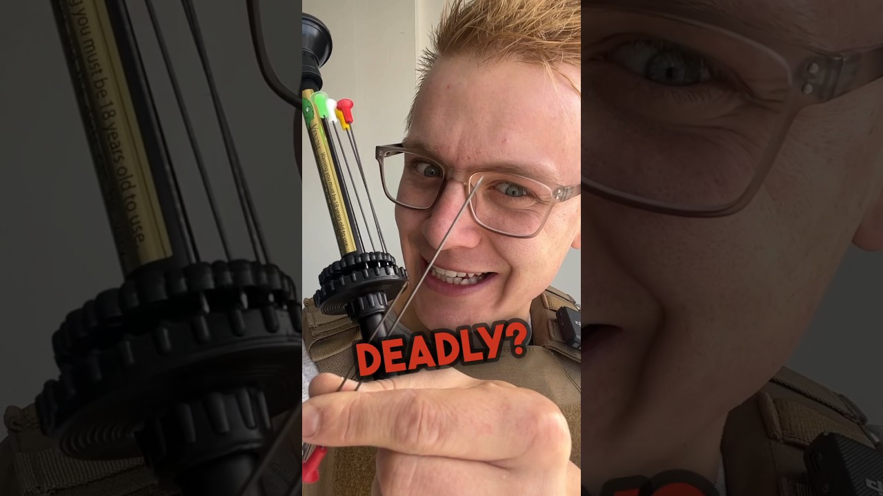 BUDGET Amazon BLOWDART GUN More Deadly? (Spear Tip) #gun #fullautofriday #civtac