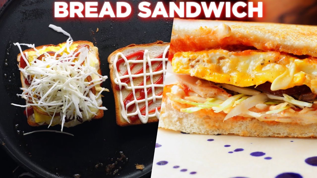 Yummy Egg Sandwich With Caramelized Onions