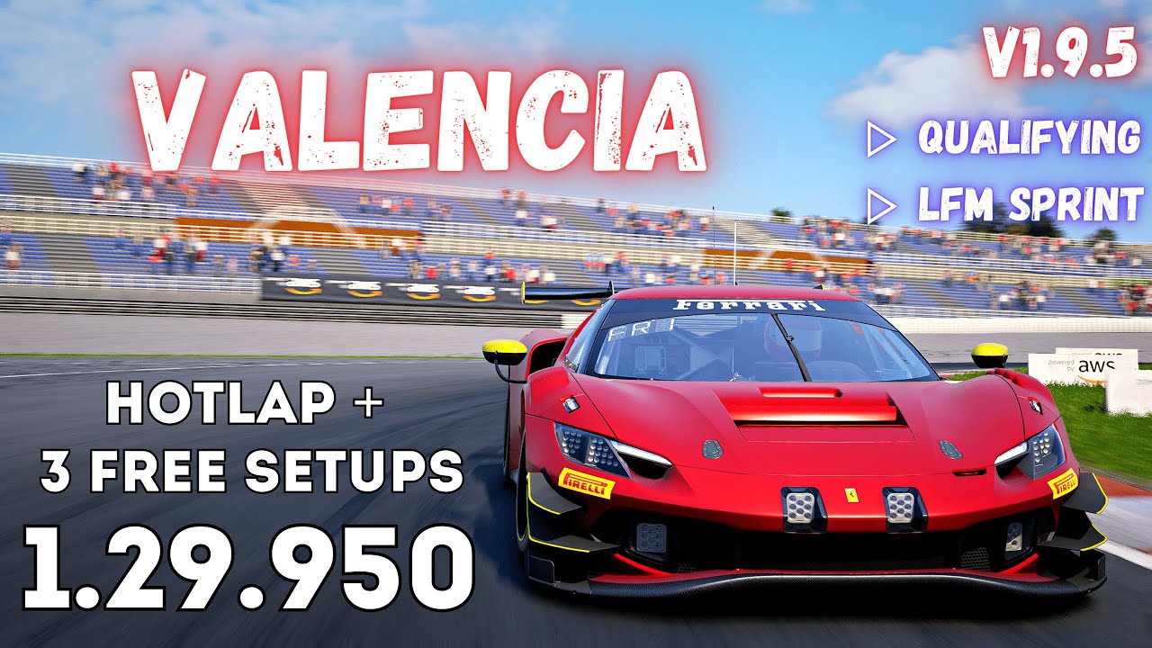 FERRARI 296 GT3 | VALENCIA 1.29.9 | HOTLAP + FREE SETUP | ACC v1.9