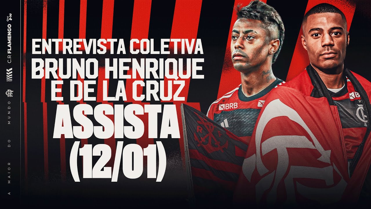 Entrevista Coletiva | Bruno Henrique e Nicolás de la Cruz - AO VIVO - 12/01