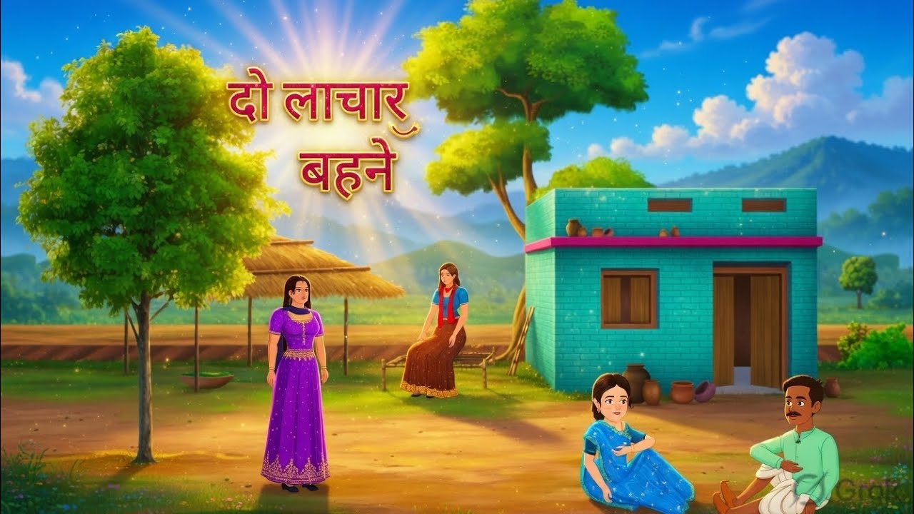 दो लाचार बहने | do lachar bagane | Hindi moral story | cartoon kahani | kahani |
