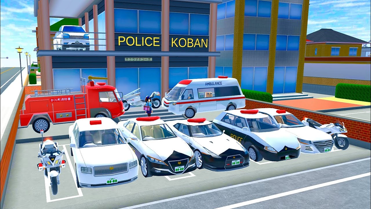 🚨POLICE KOBAN STATION | ALL 3D POLICE CARS COLLECTION AT ANOTHER NEWLY POLICE STATION 🚨