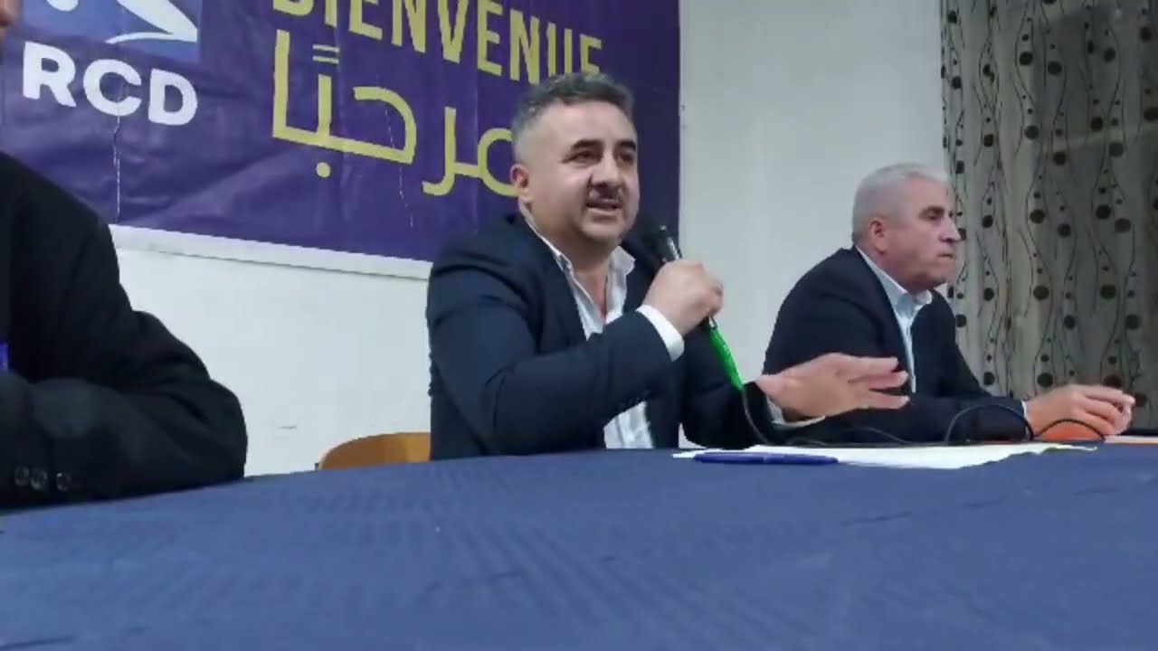 Allocution du président du RCD, Atmane Mazouz , lors de la rencontre avec les militants à Alger