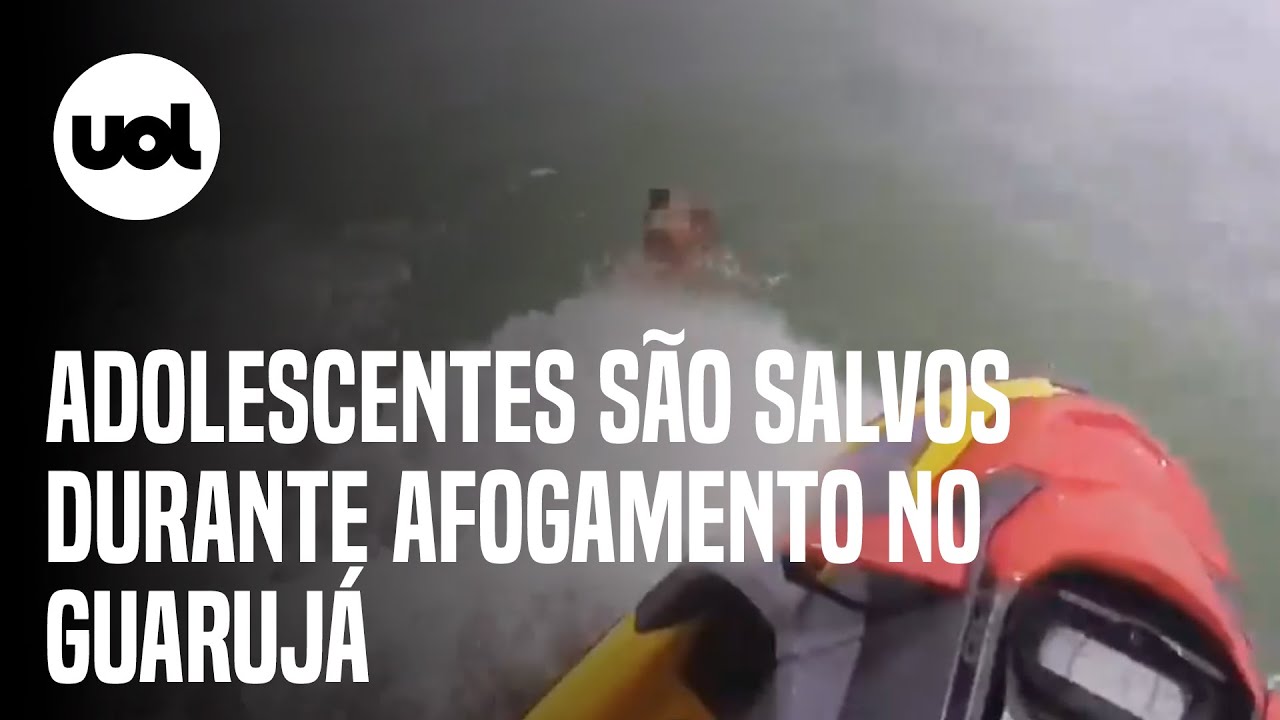 Três adolescentes são salvos de afogamento em praia do litoral de SP