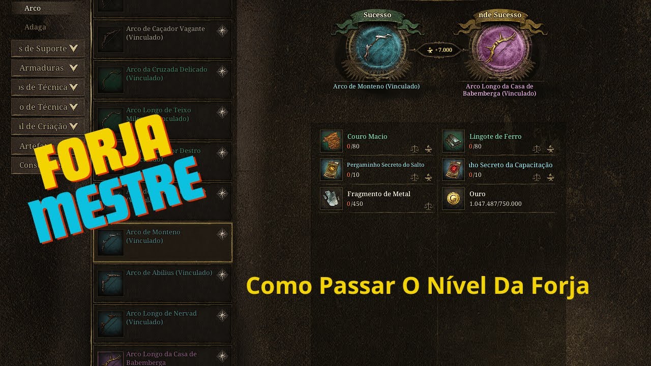 Night Crows, Como Upar Sua Forja Para Mestre